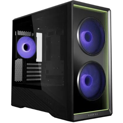 Lian Li Vector V150INFX -micro-ATX-kotelo ikkunalla ja RGB-valaistuksella, musta Lian Li Vector V150INFX -micro-ATX-kotelo ikkunalla ja RGB-valaistuksella, musta