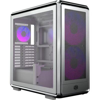 Cooler Master MasterFrame 600 Mesh ARGB -miditornikotelo ikkunalla ja RGB-valaistuksella, hopea Cooler Master MasterFrame 600 Mesh ARGB -miditornikotelo ikkunalla ja RGB-valaistuksella, hopea