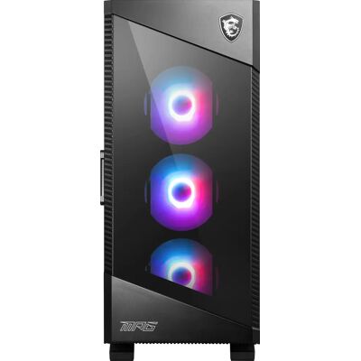MSI MPG VELOX 100R -miditornikotelo RGB-valaistuksella, musta MSI MPG VELOX 100R -miditornikotelo RGB-valaistuksella, musta