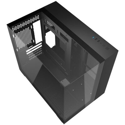 DARKFLASH TH285M -micro-ATX-kotelo ikkunalla, musta DARKFLASH TH285M -micro-ATX-kotelo ikkunalla, musta