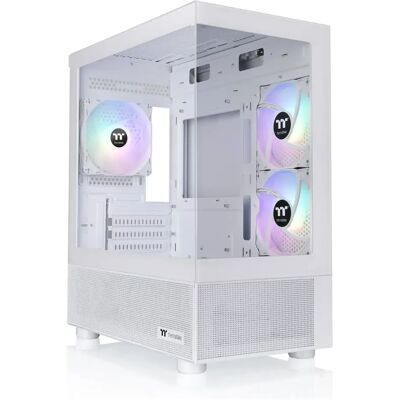 Thermaltake View 170 -micro-ATX-kotelo ikkunalla ja RGB-valaistuksella, snow white Thermaltake View 170 -micro-ATX-kotelo ikkunalla ja RGB-valaistuksella, snow white