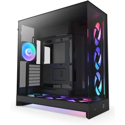 NZXT H9 Flow RGB+ (2025) -miditornikotelo ikkunalla, musta NZXT H9 Flow RGB+ (2025) -miditornikotelo ikkunalla, musta