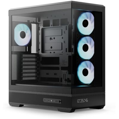 AeroCool P500B Digi -miditornikotelo ikkunalla ja RGB-valaistuksella, musta AeroCool P500B Digi -miditornikotelo ikkunalla ja RGB-valaistuksella, musta