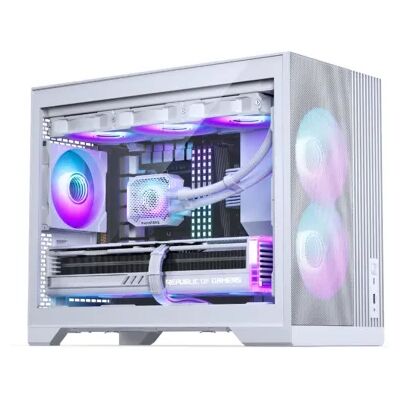 Phanteks XT M3 -micro-ATX-kotelo RGB-valaistuksella, valkoinen Phanteks XT M3 -micro-ATX-kotelo RGB-valaistuksella, valkoinen