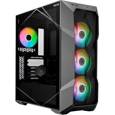 Cooler Master TD500V2 MGNN85 SL0 -täystornikotelo RGB-valaistuksella, musta Cooler Master TD500V2 MGNN85 SL0 -täystornikotelo RGB-valaistuksella, musta