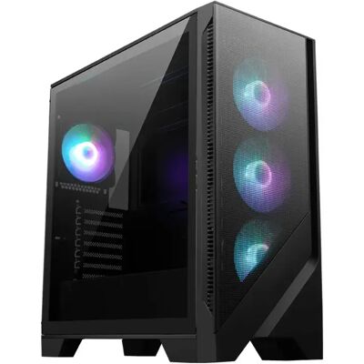 MSI MAG FORGE 320R AIRFLOW -miditornikotelo RGB-valaistuksella, musta MSI MAG FORGE 320R AIRFLOW -miditornikotelo RGB-valaistuksella, musta