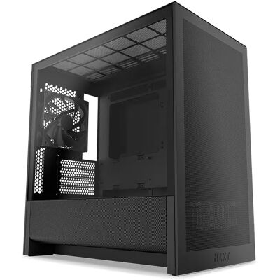 NZXT H3 Flow (2025) -micro-ATX-kotelo ikkunalla, musta NZXT H3 Flow (2025) -micro-ATX-kotelo ikkunalla, musta