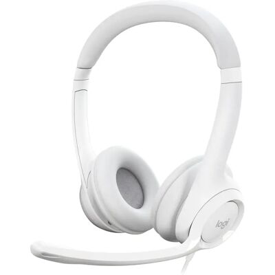 Logitech H390 -kuulokemikrofoni, valkoinen Logitech H390 -kuulokemikrofoni, valkoinen