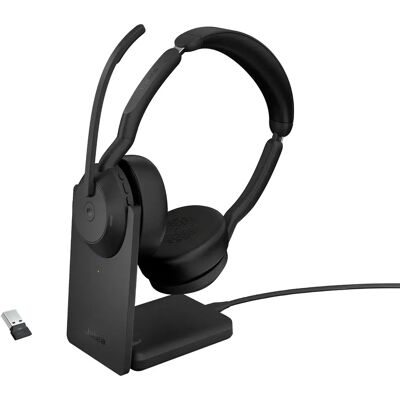 Jabra Evolve2 55 -langaton stereokuulokemikrofoni + latausteline Jabra Evolve2 55 -langaton stereokuulokemikrofoni + latausteline