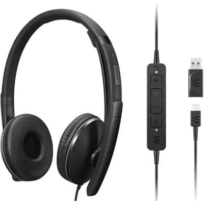 Lenovo ANC Headset Gen 2 Teams -kuulokemikrofoni + kantolaukku, musta Lenovo ANC Headset Gen 2 Teams -kuulokemikrofoni + kantolaukku, musta