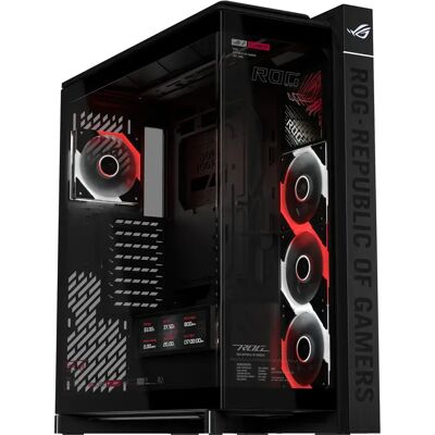 ASUS ROG Cronox GR801 -miditornikotelo ikkunalla ja RGB-valaistuksella, musta ASUS ROG Cronox GR801 -miditornikotelo ikkunalla ja RGB-valaistuksella, musta