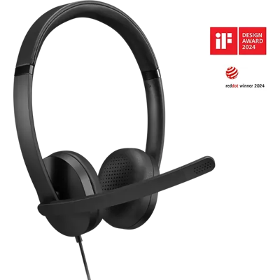 Lenovo Stereo USB-A Gen2 -kuulokemikrofoni, musta Lenovo Stereo USB-A Gen2 -kuulokemikrofoni, musta