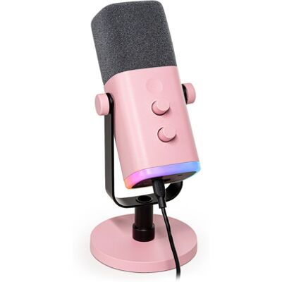 FIFINE AmpliGame AM8T, USB-C, XLR, dynaaminen -mikrofoni, pinkki FIFINE AmpliGame AM8T, USB-C, XLR, dynaaminen -mikrofoni, pinkki