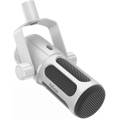 FIFINE AmpliTank TANK6-W, USB-C, XLR, dynaaminen -mikrofoni, valkoinen FIFINE AmpliTank TANK6-W, USB-C, XLR, dynaaminen -mikrofoni, valkoinen