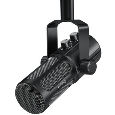 FIFINE AmpliTank Tank6, USB-C/XLR, dynaaminen -mikrofoni, musta FIFINE AmpliTank Tank6, USB-C/XLR, dynaaminen -mikrofoni, musta