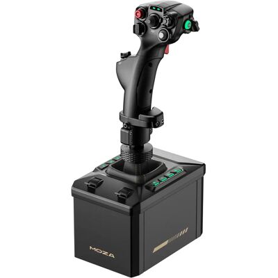 MOZA Racing AS017 -lentosimulaattoriohjainpaketti (AB6 Force Feedback Base & MHG Flightstick) PC-alustalle, Musta MOZA Racing AS017 -lentosimulaattoriohjainpaketti (AB6 Force Feedback Base & MHG Flightstick) PC-alustalle, Musta