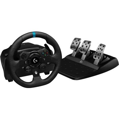 Logitech G923 SE TRUEFORCE -ohjauspyörä, polkimet ja vaihdekeppi Xboxille ja Windowsille, langallinen, musta Logitech G923 SE TRUEFORCE -ohjauspyörä, polkimet ja vaihdekeppi Xboxille ja Windowsille, langallinen, musta