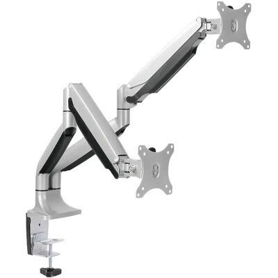 LogiLink BP0043 -monitorivarsi kahdelle näytölle 13-32", kaasujousella, 9 kg, alumiini LogiLink BP0043 -monitorivarsi kahdelle näytölle 13-32", kaasujousella, 9 kg, alumiini