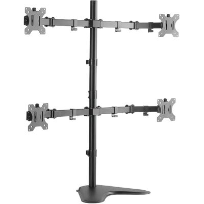 LOGILINK BP0046-pöytäteline neljälle näytölle 13-32", täysin liikuteltava, 8 kg, ruostumaton teräs LOGILINK BP0046-pöytäteline neljälle näytölle 13-32", täysin liikuteltava, 8 kg, ruostumaton teräs