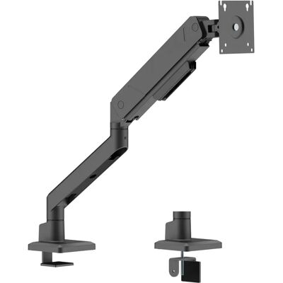 DELTACO ARM-536-1 -pöytäteline yhdelle näytölle 17-45", kaasujousella, 16 kg, VESA 75/100, musta DELTACO ARM-536-1 -pöytäteline yhdelle näytölle 17-45", kaasujousella, 16 kg, VESA 75/100, musta