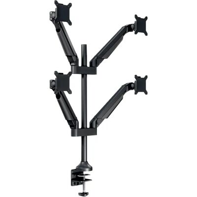 Multibrackets M VESA Gas Lift Arm Quad HD-pöytäteline neljälle näytölle 15-32", kaasujousella, 21 kg, musta Multibrackets M VESA Gas Lift Arm Quad HD-pöytäteline neljälle näytölle 15-32", kaasujousella, 21 kg, musta