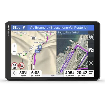 Garmin dēzl LGV820 8" -kuorma-autonavigaattori, 32 GB, Eurooppa ja Etelä-Afrikka, musta Garmin dēzl LGV820 8" -kuorma-autonavigaattori, 32 GB, Eurooppa ja Etelä-Afrikka, musta