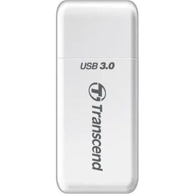 Transcend RDF5 USB 3.1 Kortinlukija, Valkoinen (2-in-1) Transcend RDF5 USB 3.1 Kortinlukija, Valkoinen (2-in-1)