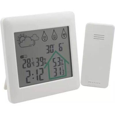 Nordic Quality OT3098TF2 langaton sääasema kosketusnäytöllä, sisä- ja ulkolämpötila ja ilmankosteus Nordic Quality OT3098TF2 langaton sääasema kosketusnäytöllä, sisä- ja ulkolämpötila ja ilmankosteus