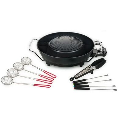TRISTAR PZ-9131 sähköinen hot pot ja korealainen grilli, 3 l, 1800 w, musta TRISTAR PZ-9131 sähköinen hot pot ja korealainen grilli, 3 l, 1800 w, musta