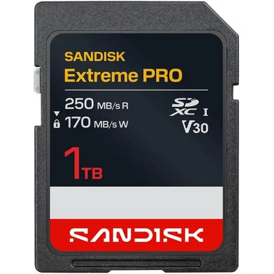 SanDisk Extreme PRO 1 Tt SDXC UHS-I Class 10 U3 V30 -muistikortti SanDisk Extreme PRO 1 Tt SDXC UHS-I Class 10 U3 V30 -muistikortti