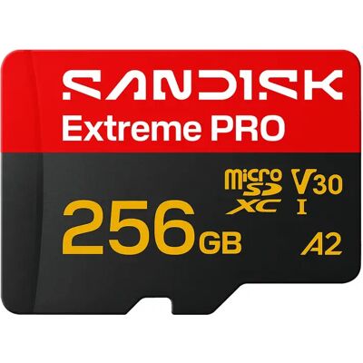 SanDisk Extreme PRO 256 Gt MicroSDXC UHS-I U3 V30 A2 -muistikortti + SD-adapteri SanDisk Extreme PRO 256 Gt MicroSDXC UHS-I U3 V30 A2 -muistikortti + SD-adapteri