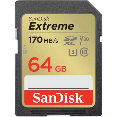 SanDisk Extreme 64 Gt SDXC UHS-I U3 V30 -muistikortti SanDisk Extreme 64 Gt SDXC UHS-I U3 V30 -muistikortti