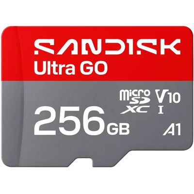 SanDisk Ultra GO 256 Gt MicroSDXC UHS-I U1 A1 -muistikortti SanDisk Ultra GO 256 Gt MicroSDXC UHS-I U1 A1 -muistikortti