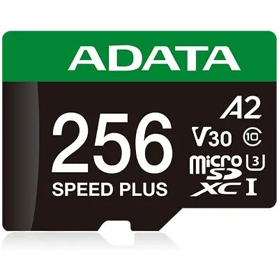 ADATA A-DATA Speed Plus 256 Gt MicroSDXC UHS-I U3 V30 A2 -muistikortti + SD-adapteri ADATA A-DATA Speed Plus 256 Gt MicroSDXC UHS-I U3 V30 A2 -muistikortti + SD-adapteri