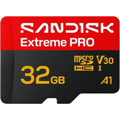 SanDisk Extreme PRO 32 Gt MicroSDXC UHS-I U3 V30 A2 -muistikortti + SD-adapteri SanDisk Extreme PRO 32 Gt MicroSDXC UHS-I U3 V30 A2 -muistikortti + SD-adapteri