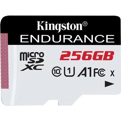 Kingston High Endurance 256 Gt MicroSDXC UHS-I U1 V10 A1 -muistikortti Kingston High Endurance 256 Gt MicroSDXC UHS-I U1 V10 A1 -muistikortti