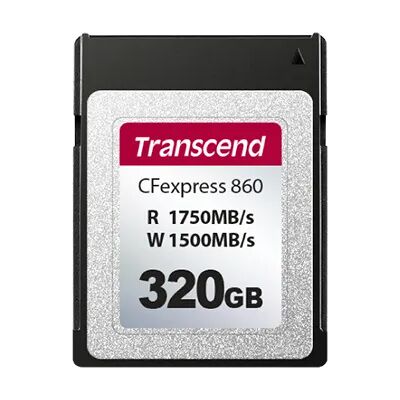 Transcend 320 Gt CFexpress Type B -muistikortti, musta Transcend 320 Gt CFexpress Type B -muistikortti, musta