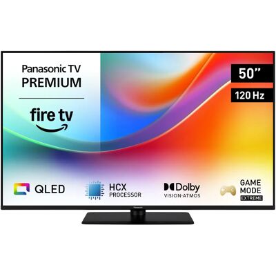 Panasonic TV-50W85BEZC 50" 4K QLED Fire TV, 120 Hz, Dolby Vision, HDR10, HDR10+, HLG Panasonic TV-50W85BEZC 50" 4K QLED Fire TV, 120 Hz, Dolby Vision, HDR10, HDR10+, HLG