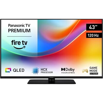 Panasonic TV-43W85BEZC 43" 4K QLED Fire OS TV, 120 Hz, Dolby Vision, HDR10+ Panasonic TV-43W85BEZC 43" 4K QLED Fire OS TV, 120 Hz, Dolby Vision, HDR10+