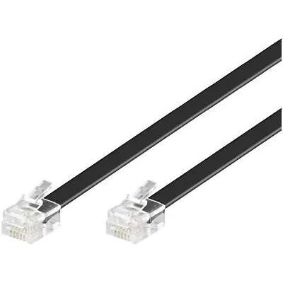 MicroConnect RJ12 2m -puhelinkaapeli, musta MicroConnect RJ12 2m -puhelinkaapeli, musta