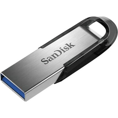 SanDisk Ultra Flair USB 3.0 64 Gt -muistitikku, musta/hopea SanDisk Ultra Flair USB 3.0 64 Gt -muistitikku, musta/hopea