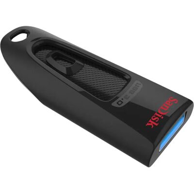 SanDisk Ultra USB 3.0 32 Gt -muistitikku, musta SanDisk Ultra USB 3.0 32 Gt -muistitikku, musta