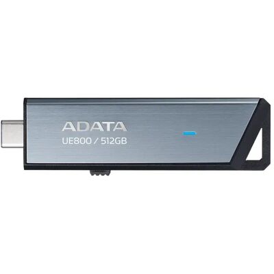 ADATA A-DATA UE800 Elite USB-C 3.2 Gen 2 512 Gt -muistitikku, hopea ADATA A-DATA UE800 Elite USB-C 3.2 Gen 2 512 Gt -muistitikku, hopea