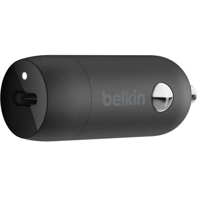 BELKIN 30W USB-C PD Car Charger With PPS, Black BELKIN 30W USB-C PD Car Charger With PPS, Black