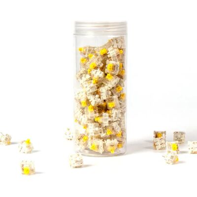 Keychron Gateron Silent Yellow -näppäimistökytkimet, 110 kappaletta Keychron Gateron Silent Yellow -näppäimistökytkimet, 110 kappaletta