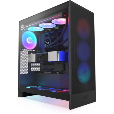 NZXT H7 Flow RGB (2024) -miditornikotelo ikkunalla, musta NZXT H7 Flow RGB (2024) -miditornikotelo ikkunalla, musta