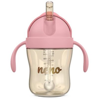 Neno Bebesito Lasten harjoittelupullo 240 ml - Vaaleanpunainen Neno Bebesito Lasten harjoittelupullo 240 ml - Vaaleanpunainen