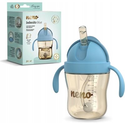 Neno Vesipullo 240 millilitraa Bebesito Sininen Neno Vesipullo 240 millilitraa Bebesito Sininen