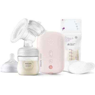 Philips Avent SCF395/31 Sähkökäyttöinen rintapumppu, Vaaleanpunainen, 125 ml Philips Avent SCF395/31 Sähkökäyttöinen rintapumppu, Vaaleanpunainen, 125 ml