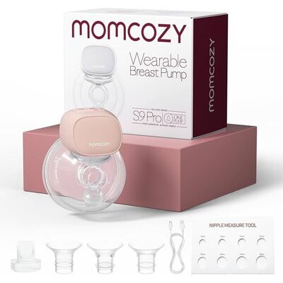 MOMCOZY S9 Pro puettava yksittäinen sähköinen rintapumppu, pinkki, 180 mm MOMCOZY S9 Pro puettava yksittäinen sähköinen rintapumppu, pinkki, 180 mm